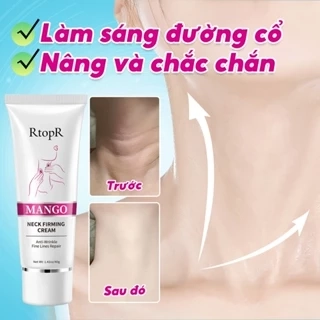 RtopR Mango Kem Da Cổ Dưỡng ẩm Chăm sóc da Cổ khô Nếp nhăn cổ Chống lão hóa Chống Nếp Nhăn Làm Trắng  Neck Firming Rejuvenation Cream 40g