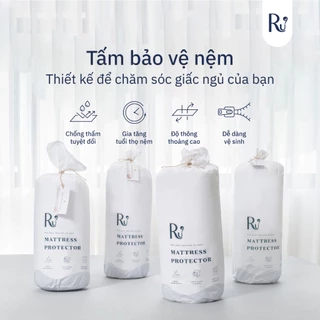 Tấm Bảo Vệ Nệm (Mattress Protector) Ru9 Chống Thấm Tuyệt Đối, Thông Thoáng - Mềm Mại | 6 Kích Thước | Nhiều Màu Sắc