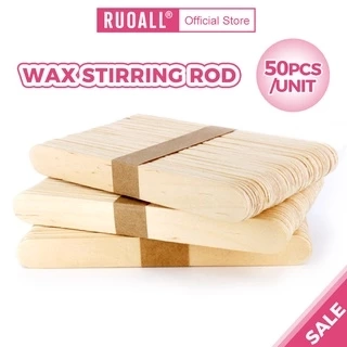 Set 50 Que Gỗ RUOALL Bôi Sáp Tẩy Lông Dùng Một Lần