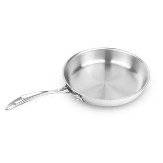 Chảo inox 3 lớp đáy liền cao cấp Pencica size 20/24/28cm dùng mọi loại bếp | Sa Maison x Pencica