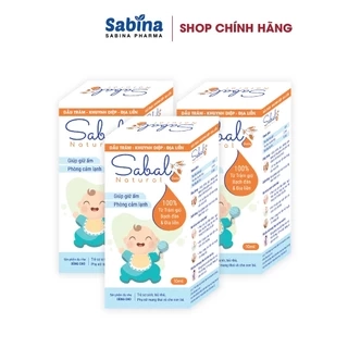 3 lọ Sabal. Tinh dầu giúp giữ ấm phòng cảm lạnh cho bé