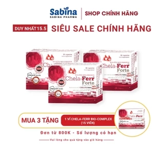 3h sắt Chela-Ferr® Forte- Olimp Labs-Thực phẩm bảo vệ sức khỏe hỗ trợ bổ sung sắt acidfolic cho bà bầu và sau sinh 11,4g