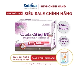 Chela-Mag B6 –Thực phẩm bảo vệ sức khỏe bổ sung Magie và Vitamin B6 hỗ trơ giảm mệt mỏi, hỗ trợ hệ thần kinh-Olimp Labs
