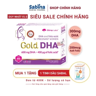 Gold DHA cho bà bầu và sau sinh- Thực phẩm bảo vệ sức khỏe Cho Bà Bầu 845mg Olimp Labs