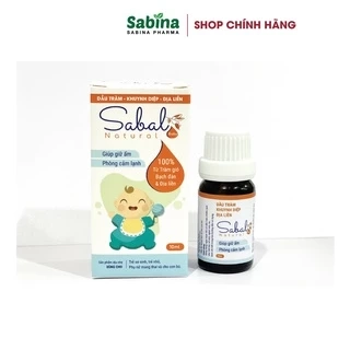 Sabal. Tinh dầu giúp giữ ấm phòng cảm lạnh cho bé lọ 10ml