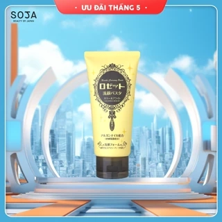 [ Date 10/2026] Sữa Rửa Mặt Rosette Làm Sáng Da Face Wash Pasta Ghassoul Bright 120G