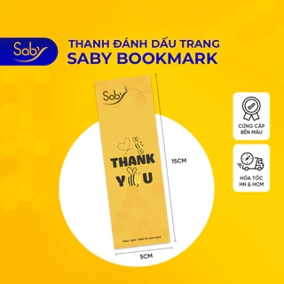 Đánh dấu trang sách Saby, Chất liệu giấy cao câp kích thước 15x5cm