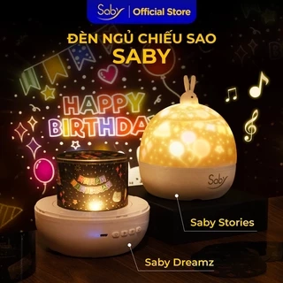 Đèn led chiếu hình Saby hình phim chiếu Thỏ sinh nhật,đèn chiếu trần 3D phát nhạc loa bluetooth