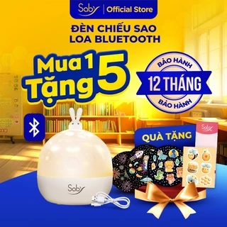 Đèn ngủ chiếu sao phát nhạc loa bluetooth Saby Stories quà tặng tết thiếu nhi cho bé, BH 12 tháng