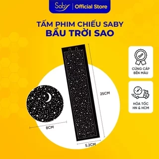 Tấm phim chiếu Saby hình Bầu Trời Sao cho đèn ngủ chiếu sao Saby Dreamz và Saby Stories