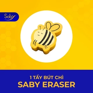Tẩy bút chì Saby in hình ong dễ thương, dụng cụ học tập cho bé