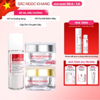 Bộ Combo Dưỡng Da Sắc Ngọc Khang [Serum Dưỡng Trắng Da Vitamin C + Kem Dưỡng Da Ban Ngày/Đêm]