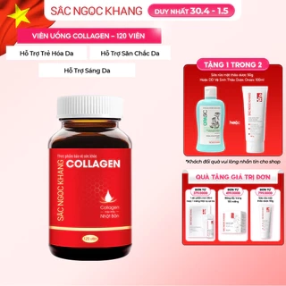 Collagen Sắc Ngọc Khang thế hệ mới 100% nguyên liệu nhập khẩu từ Nhật Bản [Hộp 120 viên]