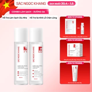 Combo Sắc Ngọc Khang 2 món [Nước hoa hồng 145ml + Nước tẩy trang 145ml]