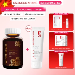 Viên uống đẹp da Sắc Ngọc Khang++ [Hộp 60v] giúp chống lão hóa, giảm nám sạm & cân bằng nội tiết tố nữ