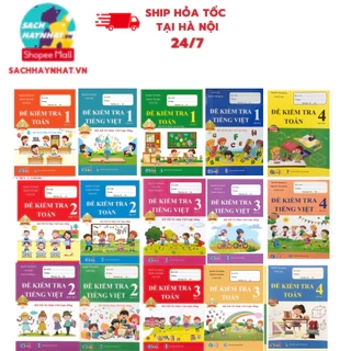 Sách -  ( Kết nối tri thức) Đề kiểm tra toán + tiếng việt lớp 1,2,3,4,5 tập 1 +2  , combo lẻ tùy chọn