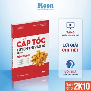 Sách Cấp tốc luyện thi vào 10 cho 2k10  - Tổng ôn cấp tốc môn toán  - Sach ID