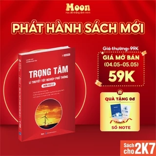 Sách lý thuyết trọng tâm ôn thi THPT luyện thi đánh giá năng lực môn vật lý - Moonbook THCS