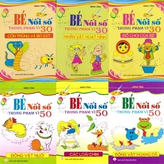 Sách - Bé nối số và tô màu theo chủ đề