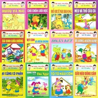 Sách - Bộ tranh tô màu cho bé có cốt truyện - Trọn bộ 17 cuốn