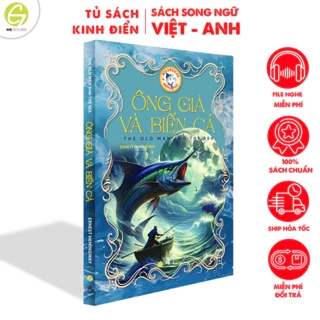 Sách song ngữ Ông Già Và Biển Cả kinh điển kèm theo note từ vựng và file nghe - HG Books