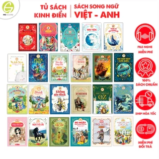 Sách văn học kinh điển song ngữ - Sách văn học, tặng audio và note từ vựng song ngữ - HG Books
