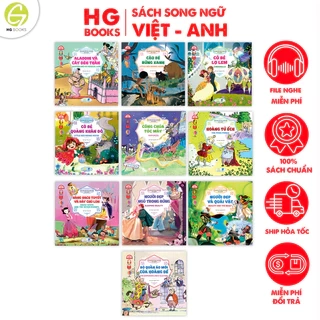 Truyện Tranh Cổ tích Song Ngữ Thiếu Nhi Nổi Tiếng tặng kèm file nghe audio Lẻ Cuốn