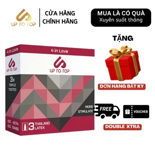 Bao Cao Su UP 4 In Love Kéo Dài Thời Gian có Gai Gân Hộp 3 bao