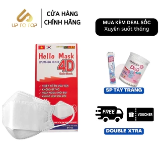 Hộp 10 khẩu trang 4D kháng khuẩn Hello Mask - 5 màu lựa chọn