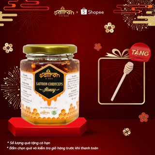 Mật Ong Saffron Đông Trùng Hạ Thảo 180ml/lọ thương hiệu Saffron Việt Nam Saffron Cordyceps Honey