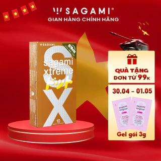 Bao cao su Sagami Feel Up bcs gai nhỏ hộp 10 chiếc