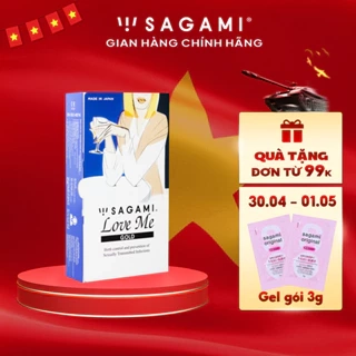 Bao cao su Sagami Love Me Gold kiểu truyền thống hộp 10 chiếc