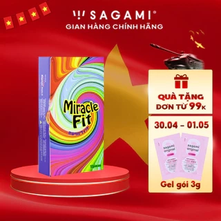 Bao cao su Sagami Miracle Size 51mm Thiết kế 3D Ôm khít