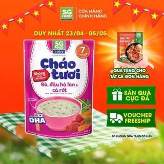 Cháo Tươi Baby Bò Đậu Hà Lan SGFood 240g