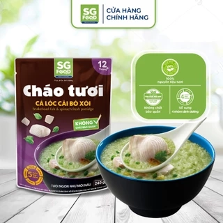 Cháo Tươi Sài Gòn Food Cá Lóc Cải Bó Xôi 240g