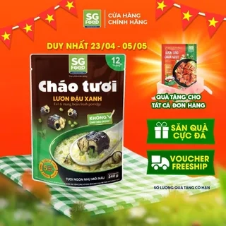 Cháo Tươi SGFood Lươn Đậu Xanh 240g