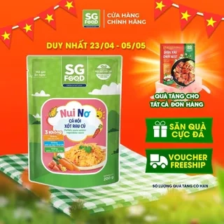 Nui nơ Cá hồi xốt rau củ Sài Gòn Food 200g