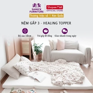 Nệm gấp 3 cao cấp SAMICK HEALING Hàn Quốc - Nệm ngủ trải sàn 30D