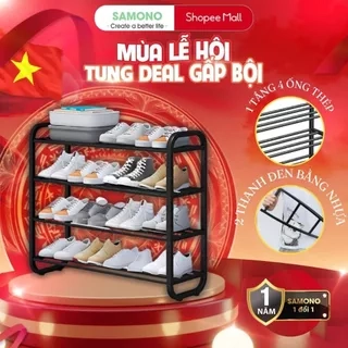 Kệ Để Giày 4 Tầng 5 tầng Samono BFS221201 Thiết Kế Thông Minh Gọn Nhẹ Chắc Chắn Dễ Dàng Lắp Ráp