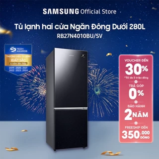 [Shopee - Lắp đặt 0Đ HN HCM]Tủ Lạnh hai cửa Samsung Inverter 280 Lít RB27N4010BU
