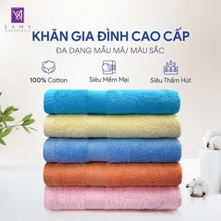 Khăn tắm Gia đình size lớn cao cấp Samy Bedding siêu mềm mịn, thấm hút tốt, dày dặn