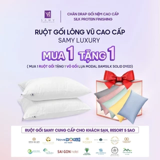 Ruột Gối Nằm Khách Sạn 5 Sao Samy Luxury Microliquid Ammonia Lông Vũ Cao Cấp