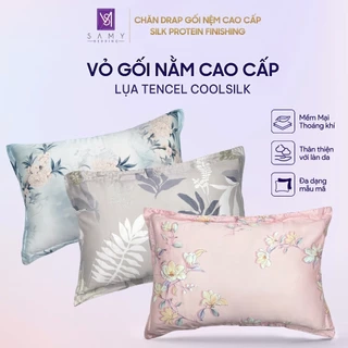 Vỏ Gối Nằm Lụa Tencel Coolsilk SAMY BEDDING Cao Cấp Thoáng Mát Êm Ái