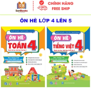 Sách - Combo Ôn Hè Toán và Tiếng Việt 4 - Chương Trình Mới - Dành cho học sinh lớp 4 lên 5 (2 cuốn)