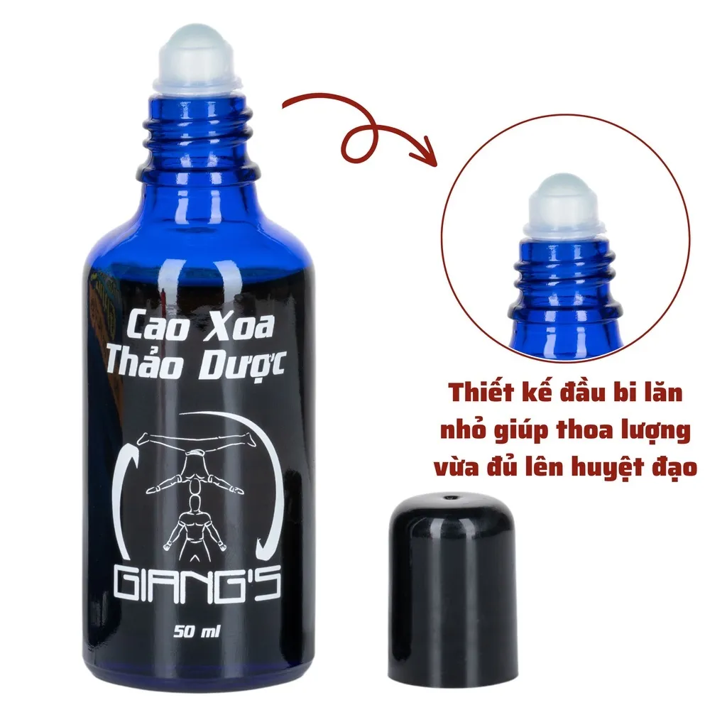 Ảnh 02 chai dầu xoa bóp Quốc Cơ Quốc Nghiệp chai 50ml - Cao xoa bóp massage cổ vai gáy 1