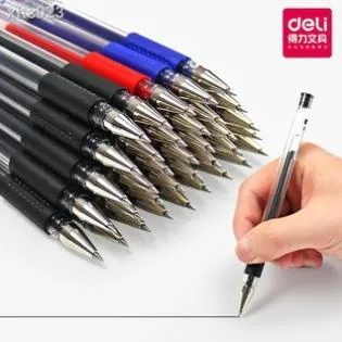 Ảnh 1 cây Bút Bi Gel Deli 6600S 0,5MM Màu xanh/ đỏ/ đen 3