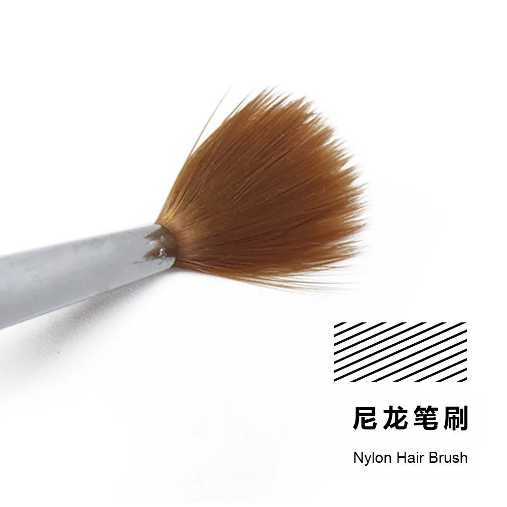 Ảnh 1 Cọ Sơn Móng Tay Cán Gỗ Và Kim Loại Watercolor nail polish brush details brush 4