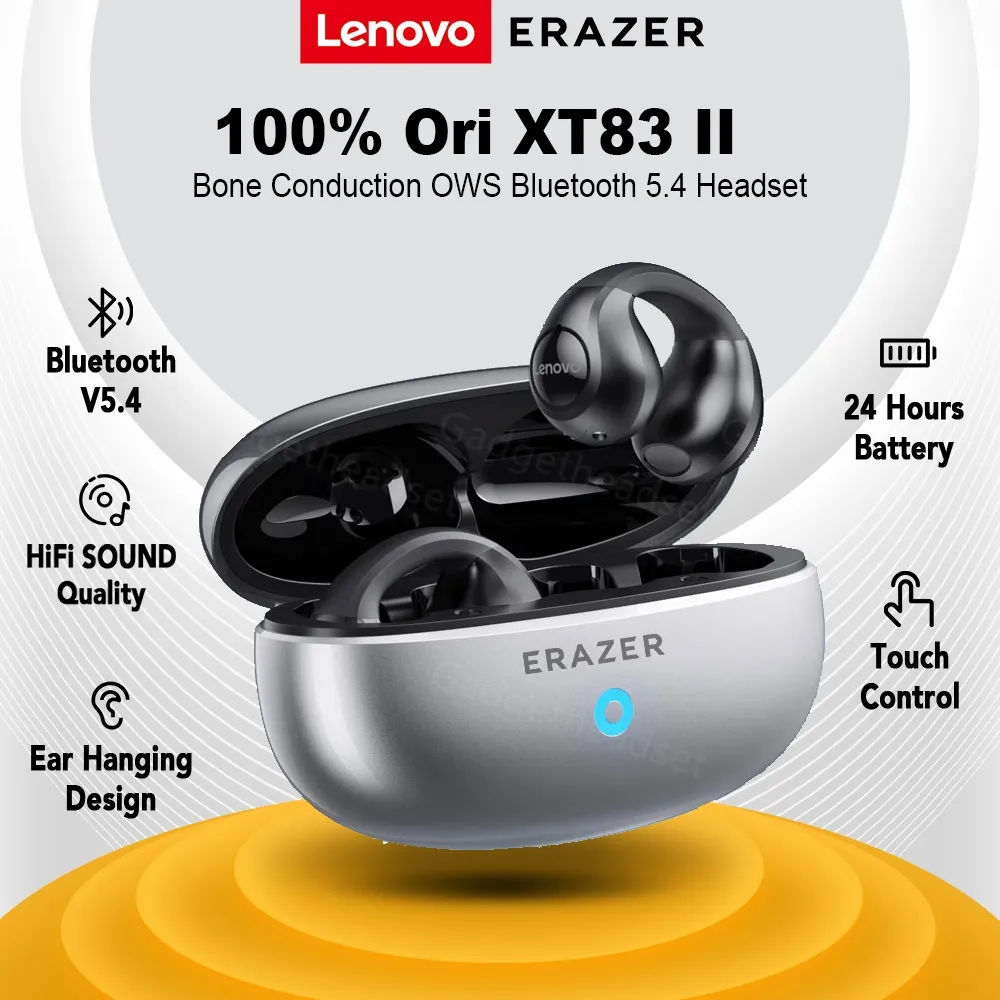 Ảnh 100% ori Lenovo XT83 II Tai Nghe Nhét Tai bluetooth 5.3 Kẹp Tai Thể Thao Earphone Không Dây TWS hifi Chống Thấm Nước IPX7 1