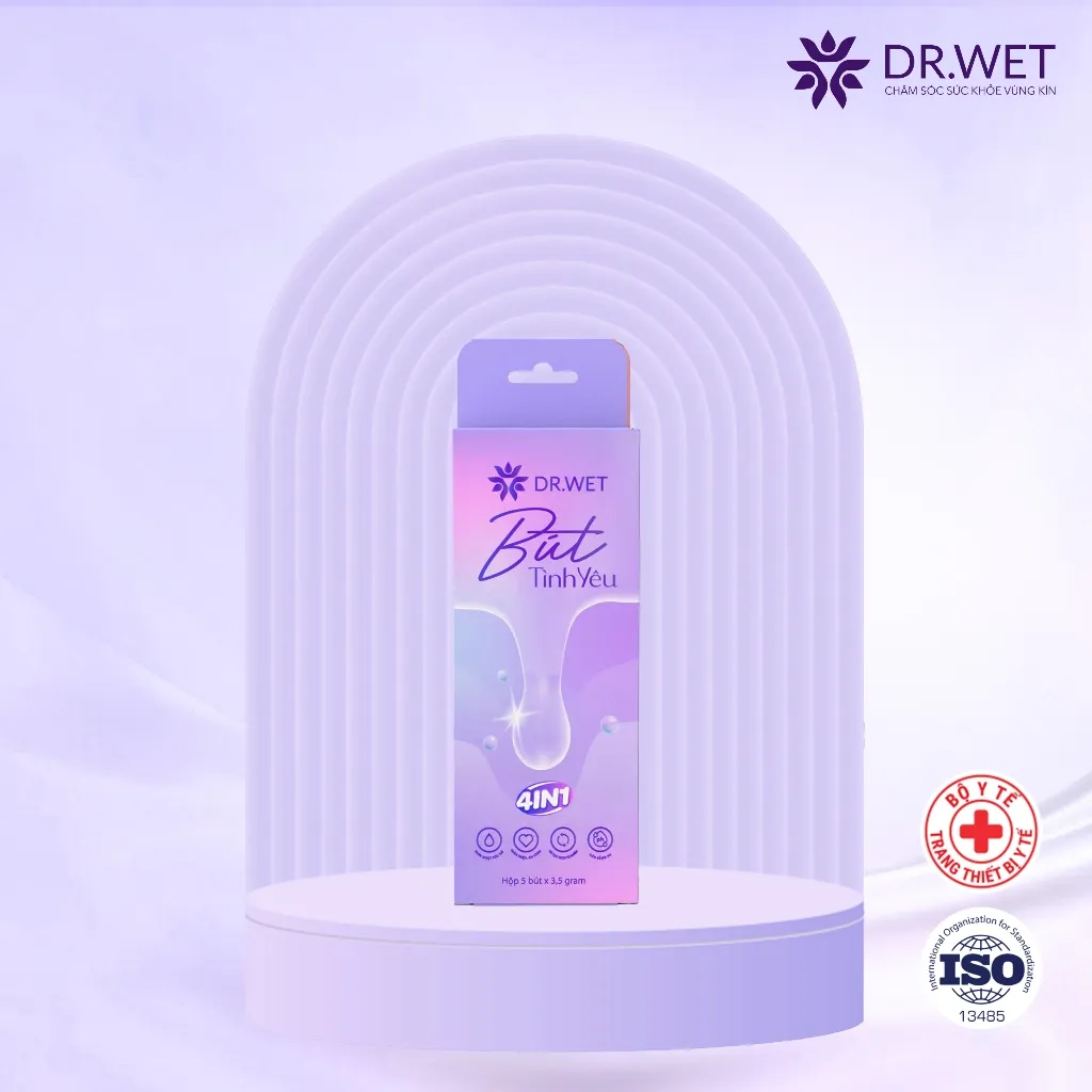 Ảnh 2 Hộp Bút Tình Yêu Dr.Wet Hỗ Trợ Tạo Độ Ẩm Tự Nhiên, Bôi Trơn, Giảm Khô Hạn Cho Phụ Nữ (Hộp 5 Bút) 1