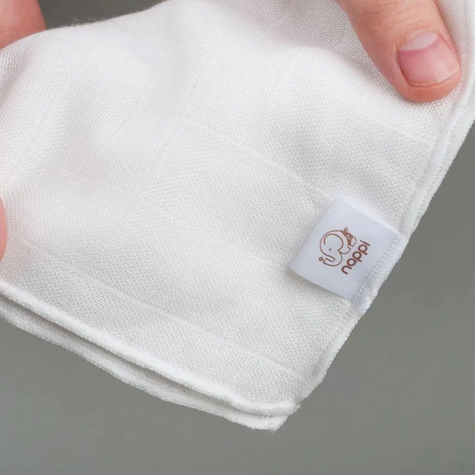 Ảnh 2 Hộp khăn sữa sợi tre Organic Cotton Mềm mại Nappi (6 chiếc/hộp) 1